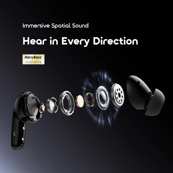 SpaceBuds 2 AI Smart 45hrs Playtime True Wireless Earbuds price in Bangladesh