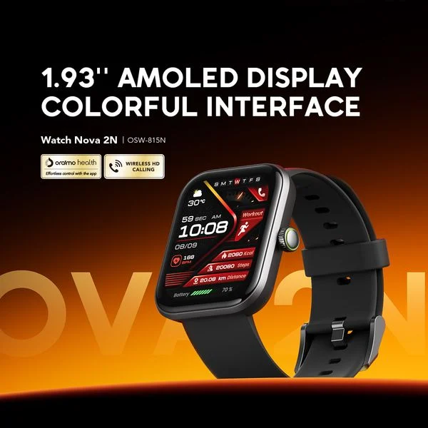 Watch Nova 2N 1.93'' AMOLED 33-Day Standby Smart Watch price in Bangladesh