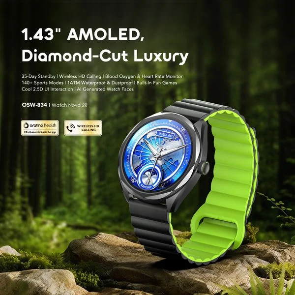 Watch Nova 2R 1.43" AMOLED 35-Day Standby Smart Watch price in Bangladesh