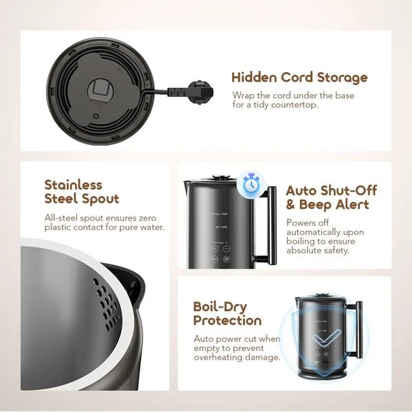 FastBrew Fast Smart 1.7L 316 Stainless Steel Electric Kettle price in Bangladesh