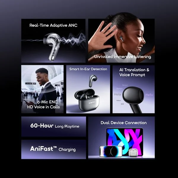SpaceBuds Fit ANC Immersive 6 Mic Wireless Earbuds price in Bangladesh