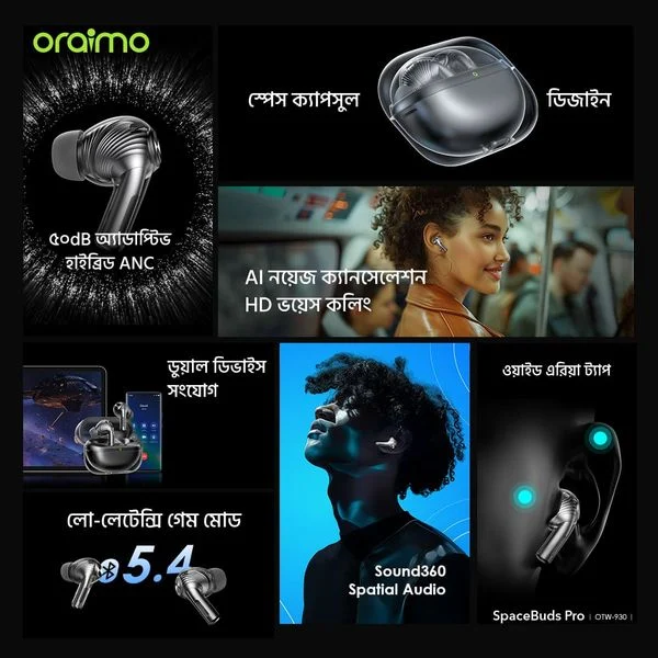 SpaceBuds Pro Hybrid ANC True Wireless Earbuds price in Bangladesh