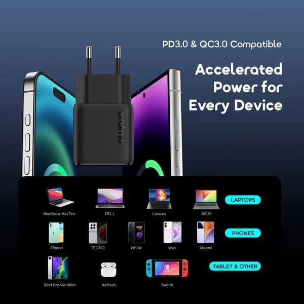 PowerCube 202 EU Type 20W Compatible Charger Kit price in Bangladesh