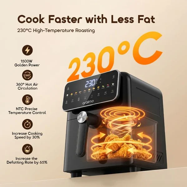 NutriFry S1 6L 1500W 230°C High-Temp Air Fryer price in Bangladesh