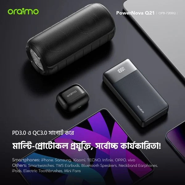 PowerNova Q21 20000mAh 22.5W Power Bank price in Bangladesh