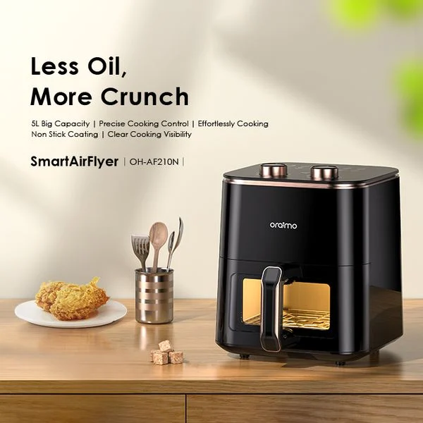 SmartAirFryer 5L 1500W Cooking Visible Smart Air Fryer price in Bangladesh