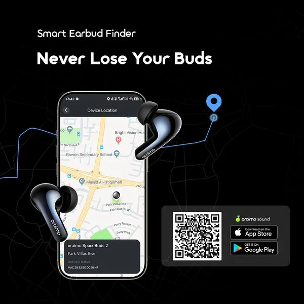 SpaceBuds 2 AI Smart 45hrs Playtime True Wireless Earbuds price in Bangladesh