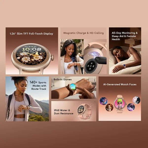Watch Muse 2 Lite 1.26'' IP68 Chic Versatile Smart Watch price in Bangladesh