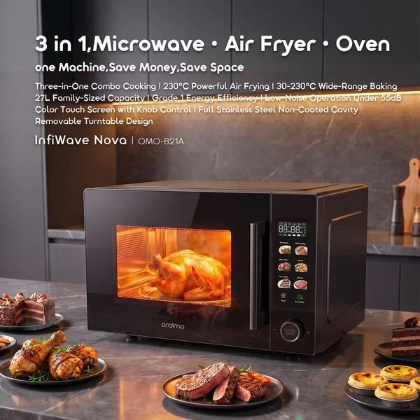 InfiWave Nova 3-in-1 27L 230C° Energy-Saving Microwave Air Fryer Oven price in Bangladesh