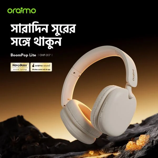 BoomPop Lite ENC Over-Ear Wireless Headphones price in Bangladesh