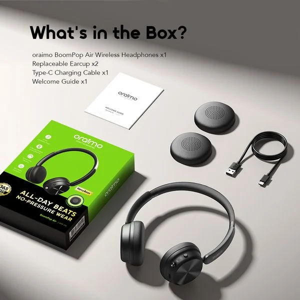 BoomPop Air Lightweight On-Ear Wireless Headphones price in Bangladesh