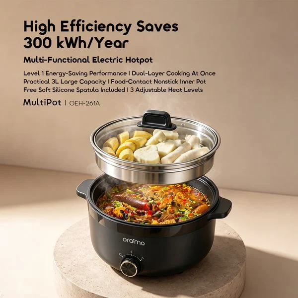 MultiPot 3 In 1 3L Efficient Versatile  Electric Hotpot price in Bangladesh